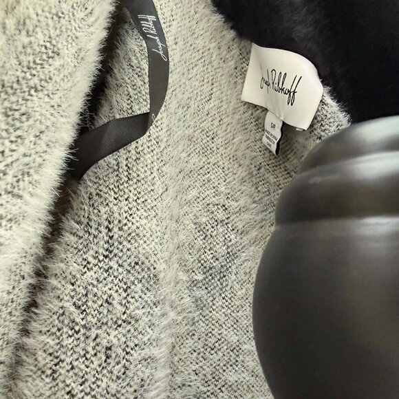 Joseph Ribkoff Checkered Jacket | Vanilla & Black | Style 223952 | Size S/P - Picture 12 of 15